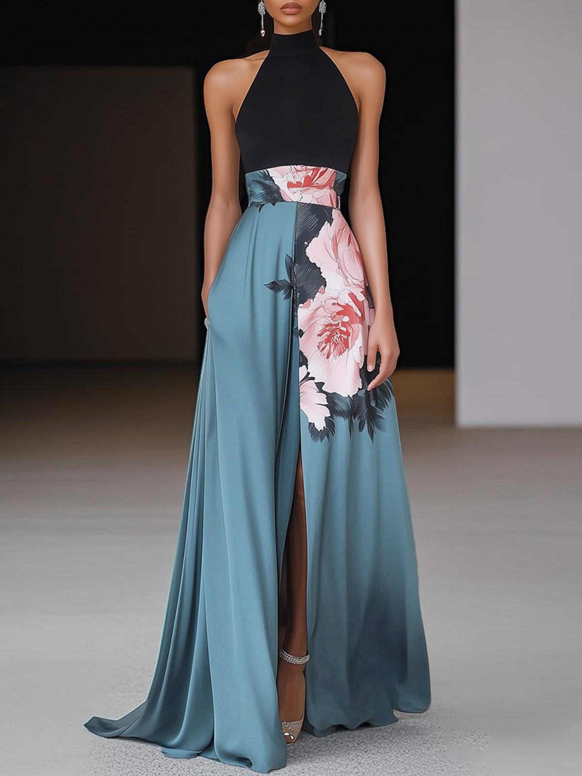 Janelle – Stilvolles Damen Maxikleid