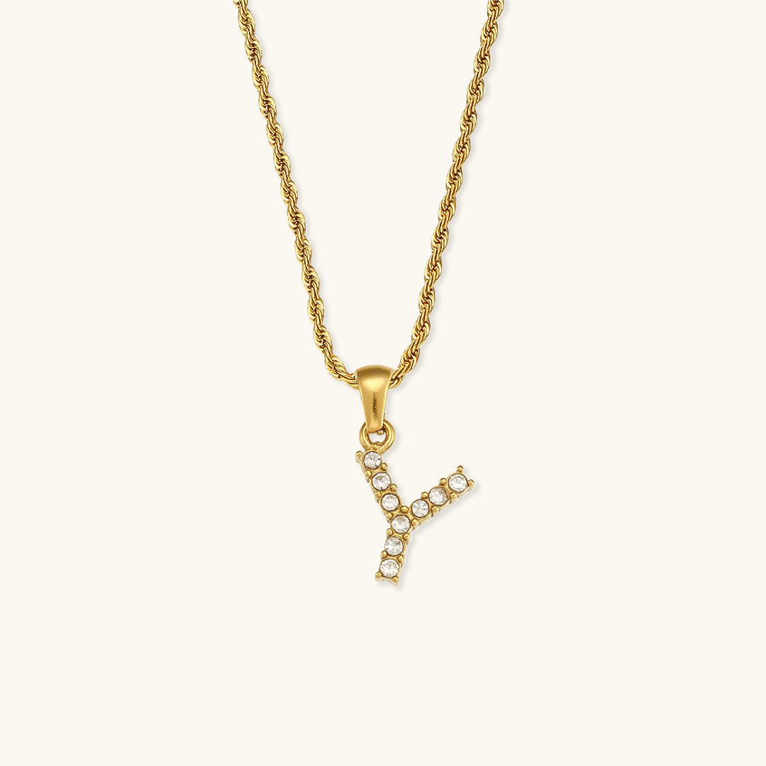 Maeve - Kette mit Initialen und Diamanten