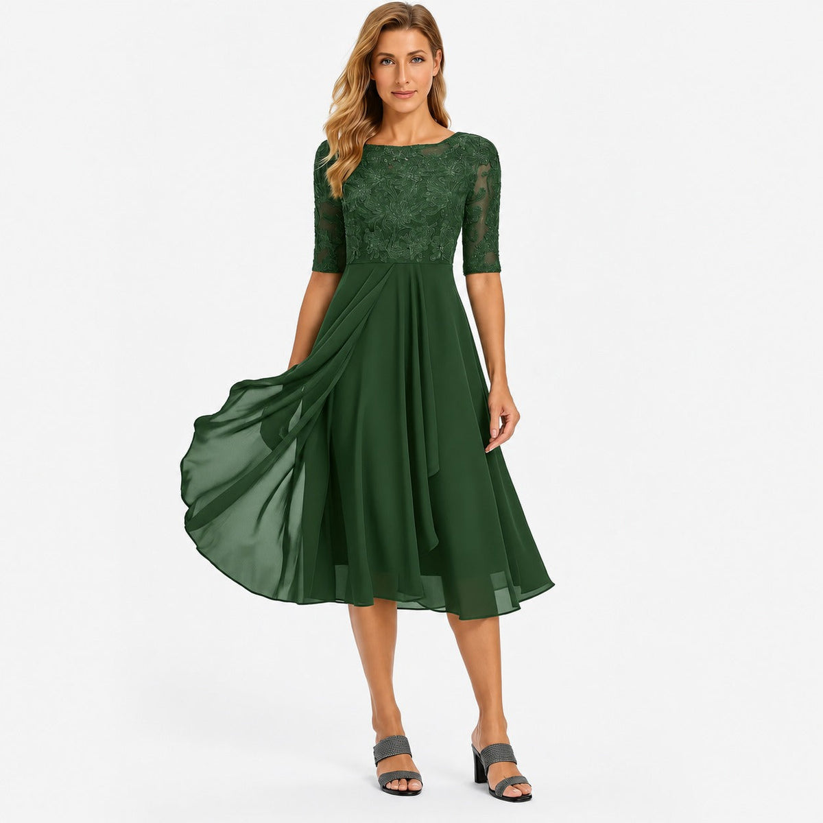 Ximena - Elegantes Damenkleid in Knielänge