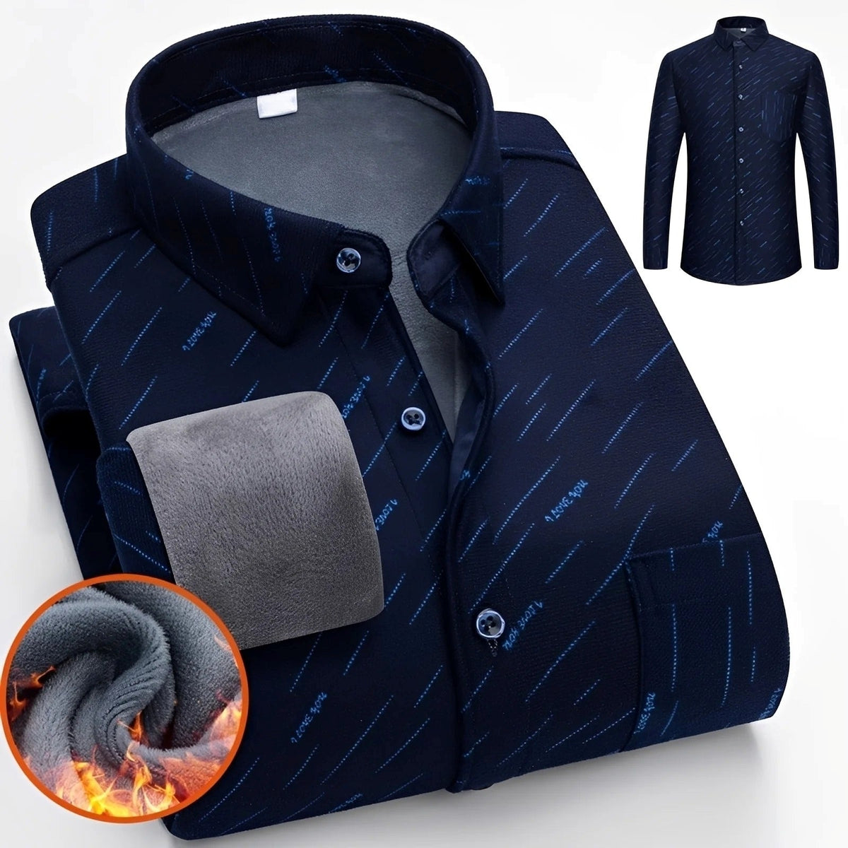 Anton - Elegantes, warmes Herren-Karohemd