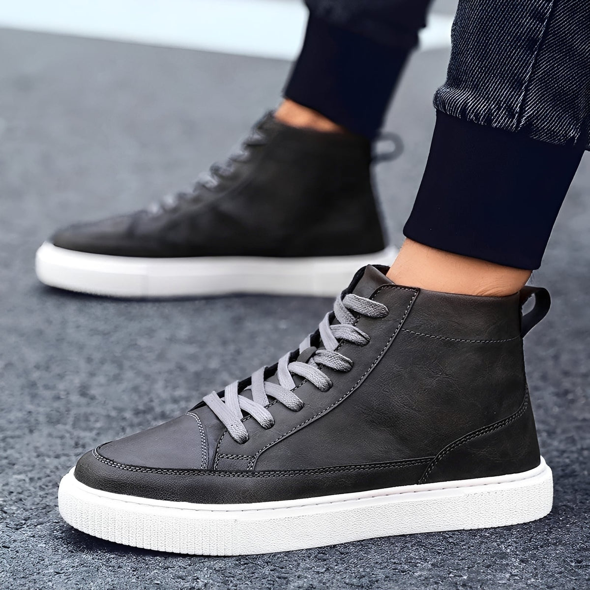 Albert - Elegante Herren-High-Top-Sneaker