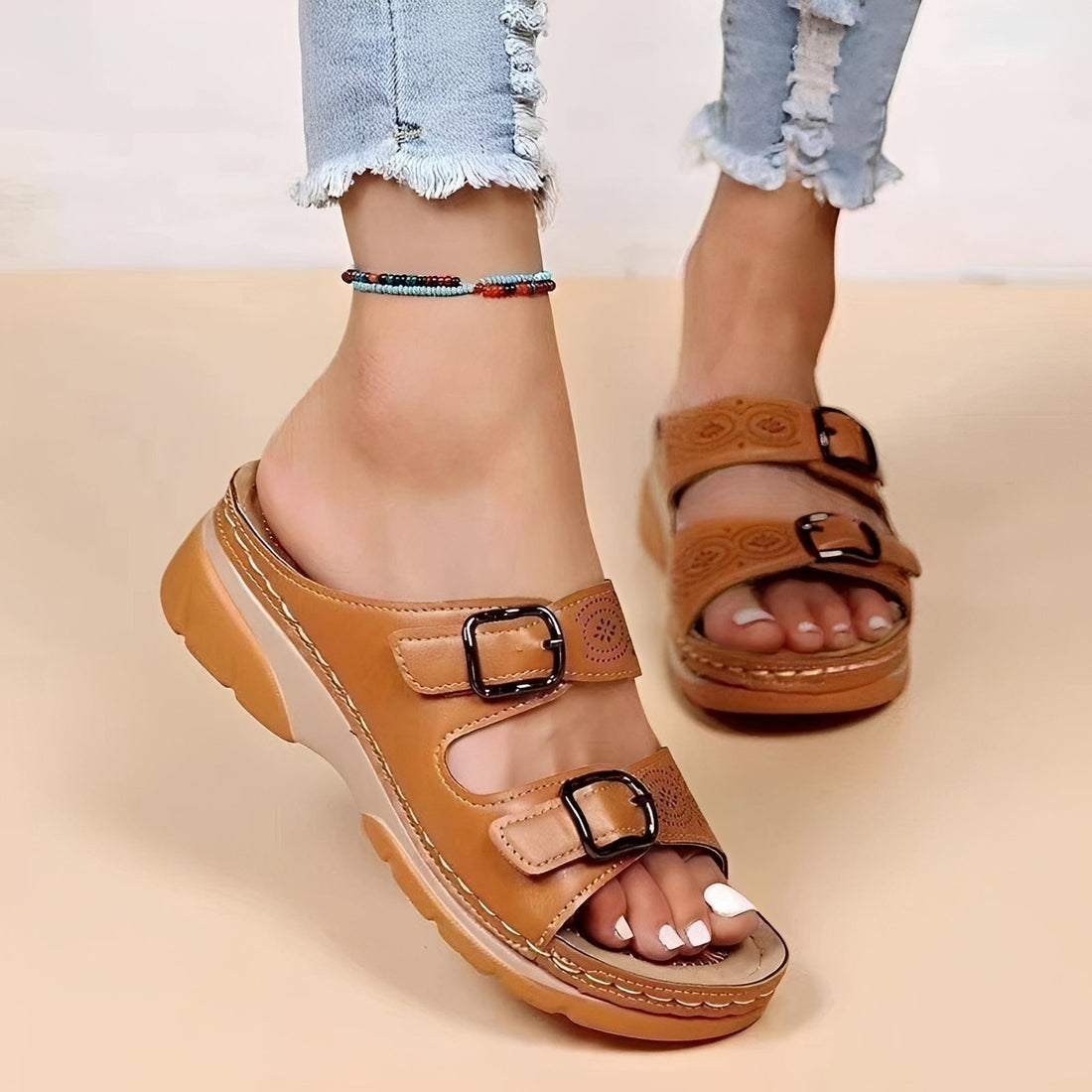 Comfyflex - Sandalen mit zwei Verschlüssen