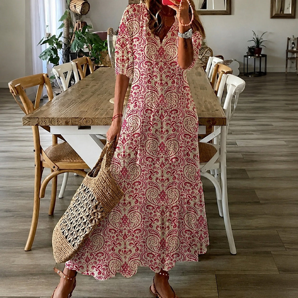 Claidel - Ansprechendes Kleid im Bohème-Stil