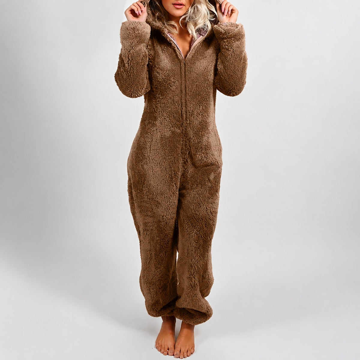 Jasmine - Bequemer Kapuzen-Jumpsuit für Damen