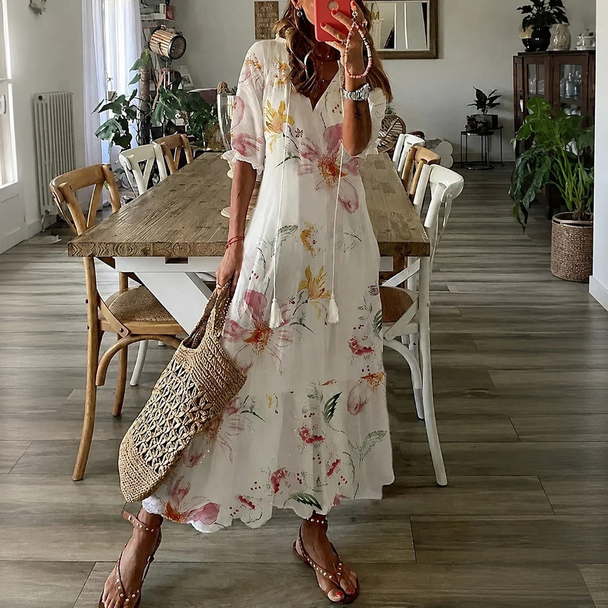 Claidel - Ansprechendes Kleid im Bohème-Stil