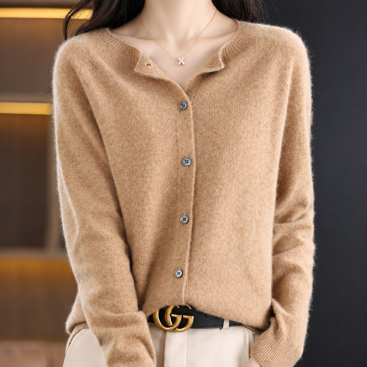 Ina - Stilvoller Damenpullover mit Rundhals