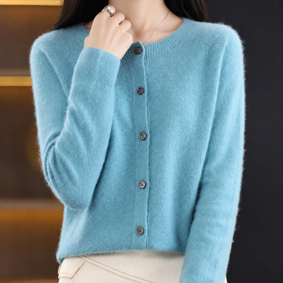 Ina - Stilvoller Damenpullover mit Rundhals