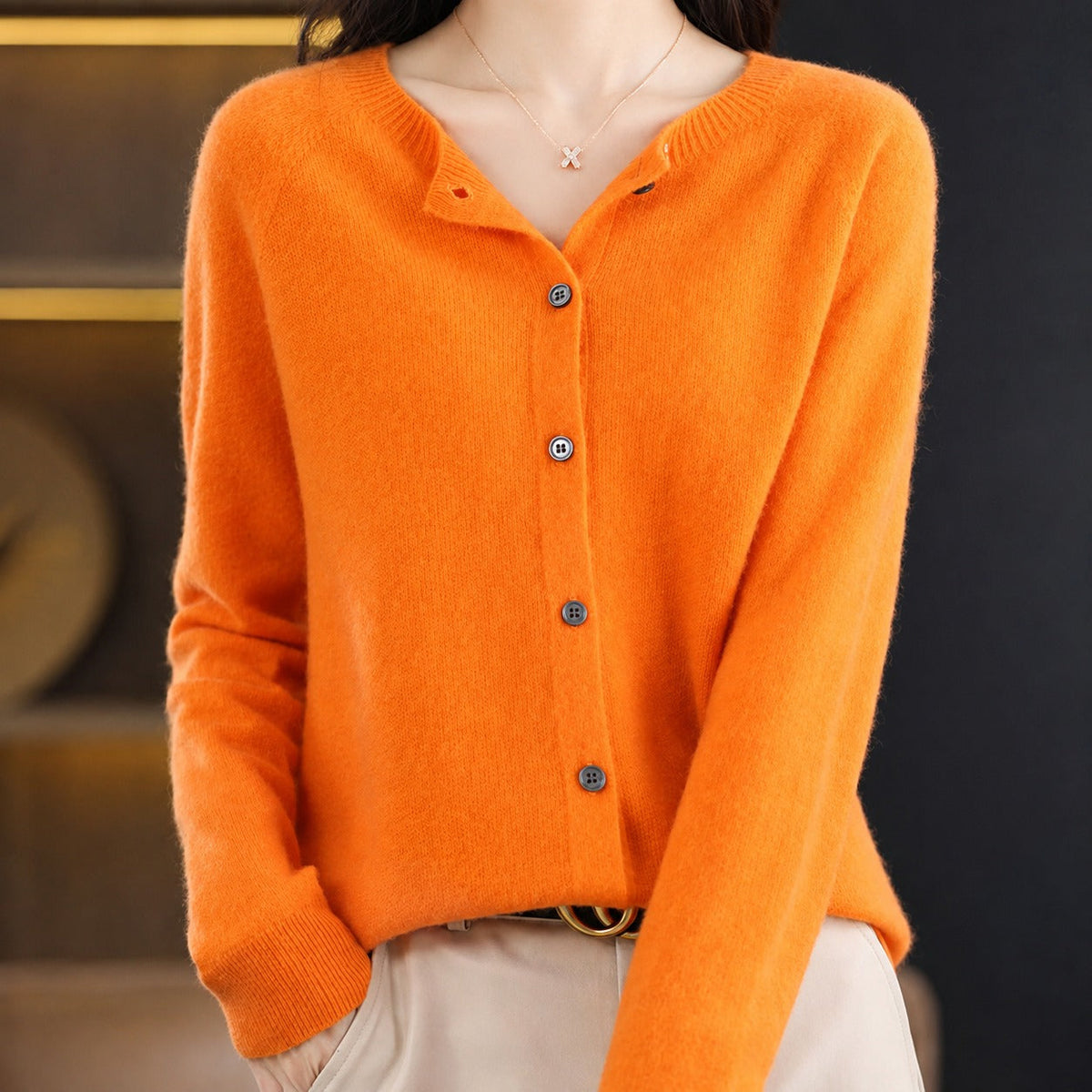 Ina - Stilvoller Damenpullover mit Rundhals
