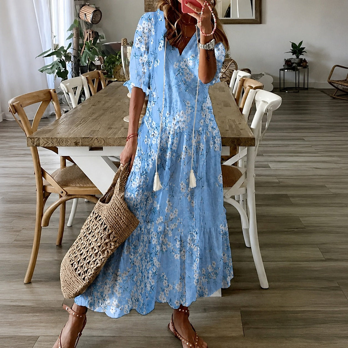 Claidel - Ansprechendes Kleid im Bohème-Stil