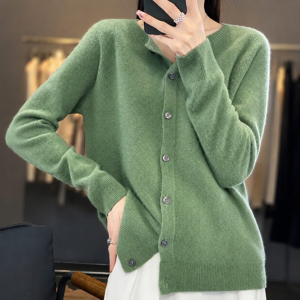 Ina - Stilvoller Damenpullover mit Rundhals