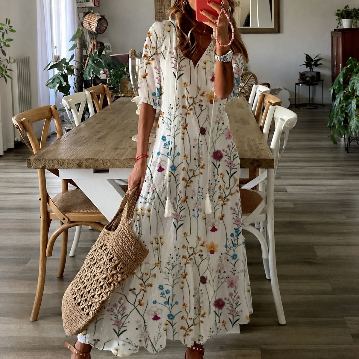 Claidel - Ansprechendes Kleid im Bohème-Stil