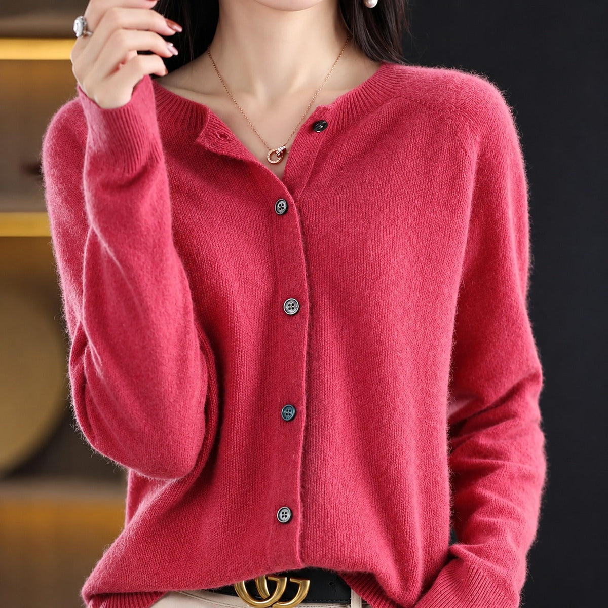 Ina - Stilvoller Damenpullover mit Rundhals