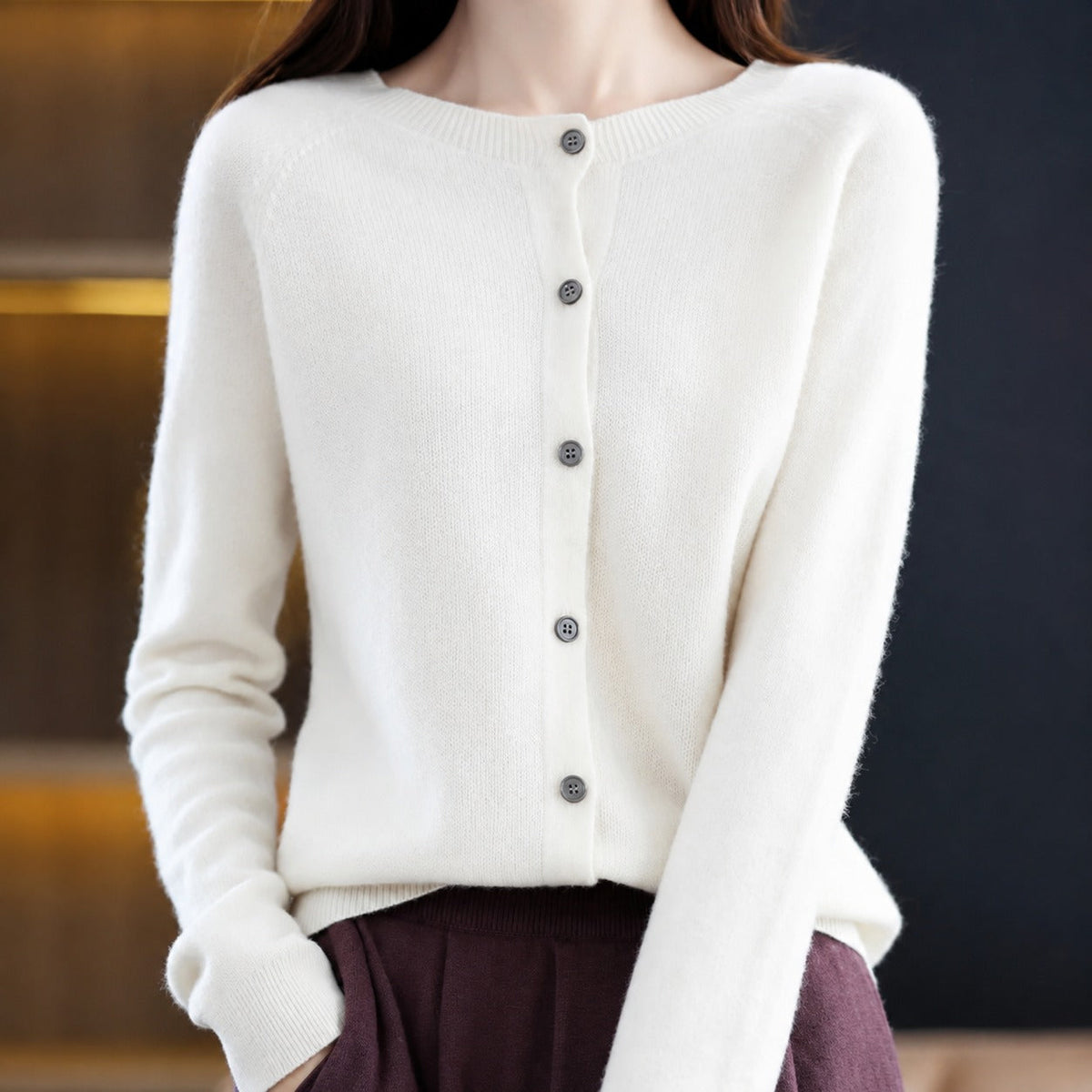 Ina - Stilvoller Damenpullover mit Rundhals