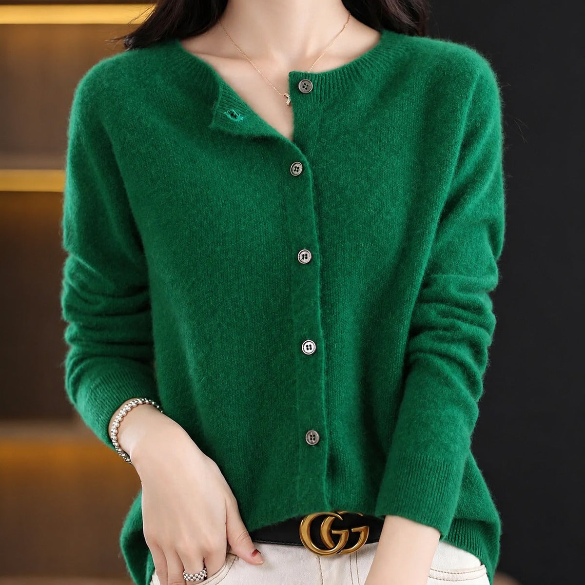 Ina - Stilvoller Damenpullover mit Rundhals