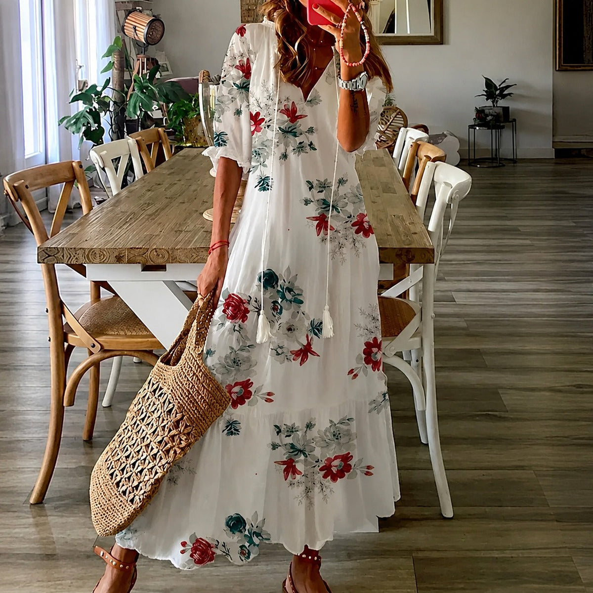 Claidel - Ansprechendes Kleid im Bohème-Stil
