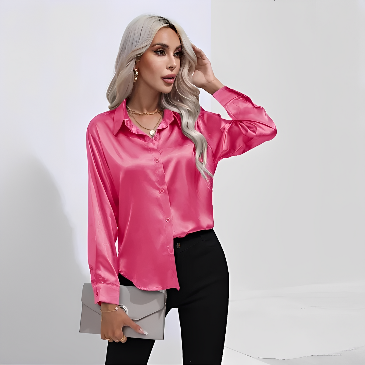 Liliane - Elegante Bluse mit langen Ärmeln