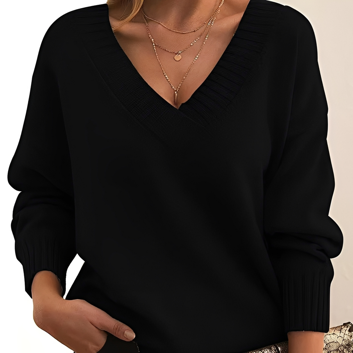 Mollie - Schicker und komfortabler Pullover mit V-Ausschnitt