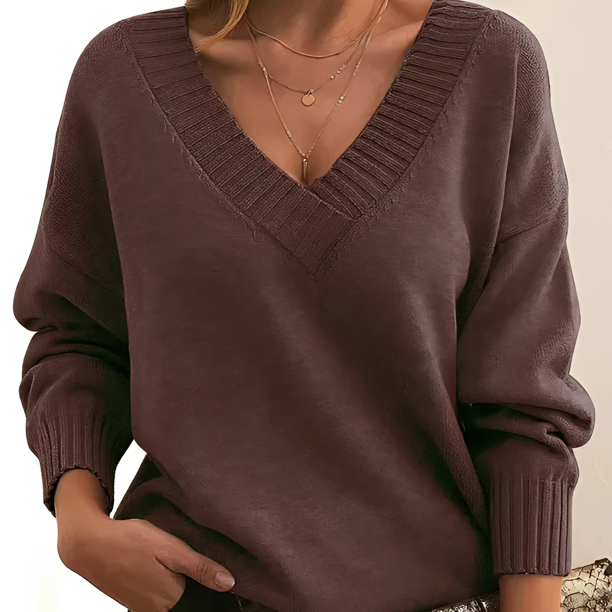 Helga - Warmer Pullover im klassischen Stil