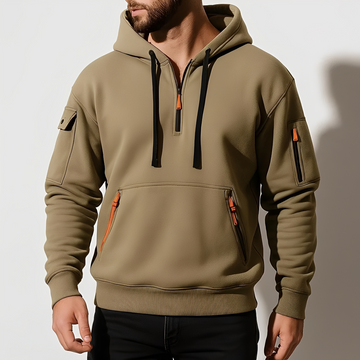 Burton - Bequemes Kapuzen-Sweatshirt mit Halbzip