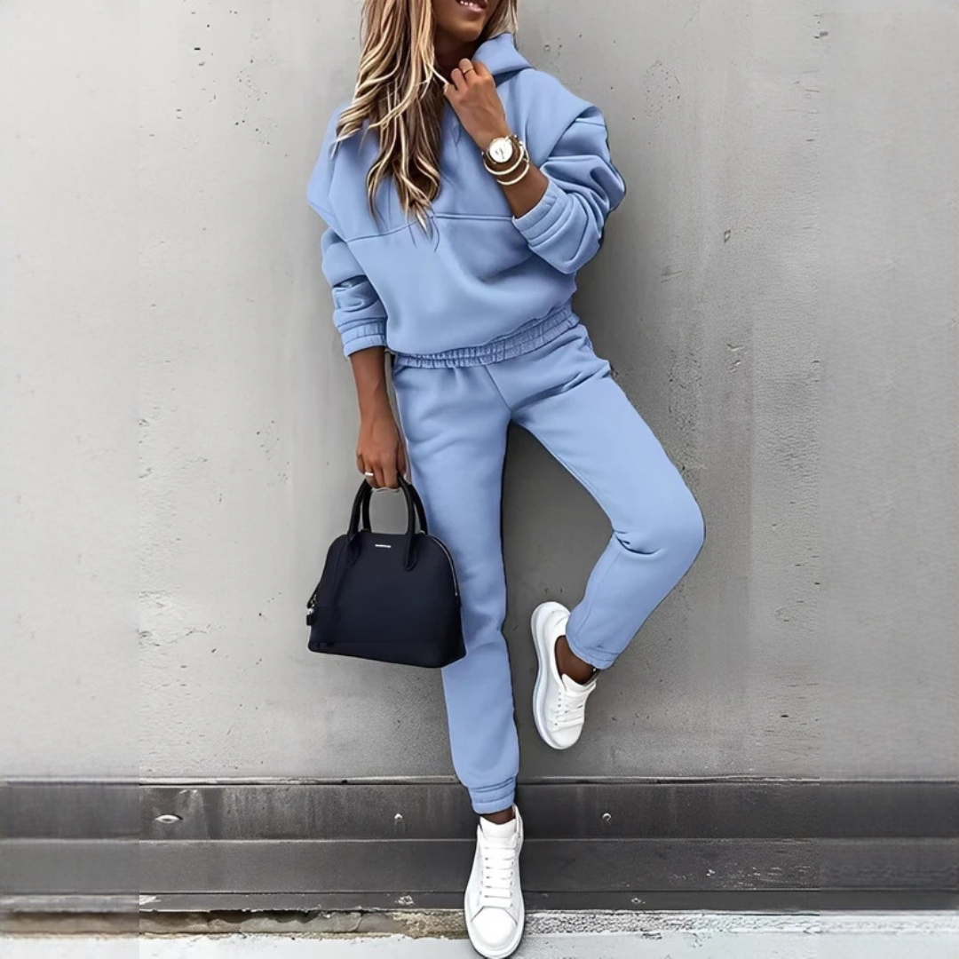 Rovina - Warmes Kapuzenpullover-Set und Hose