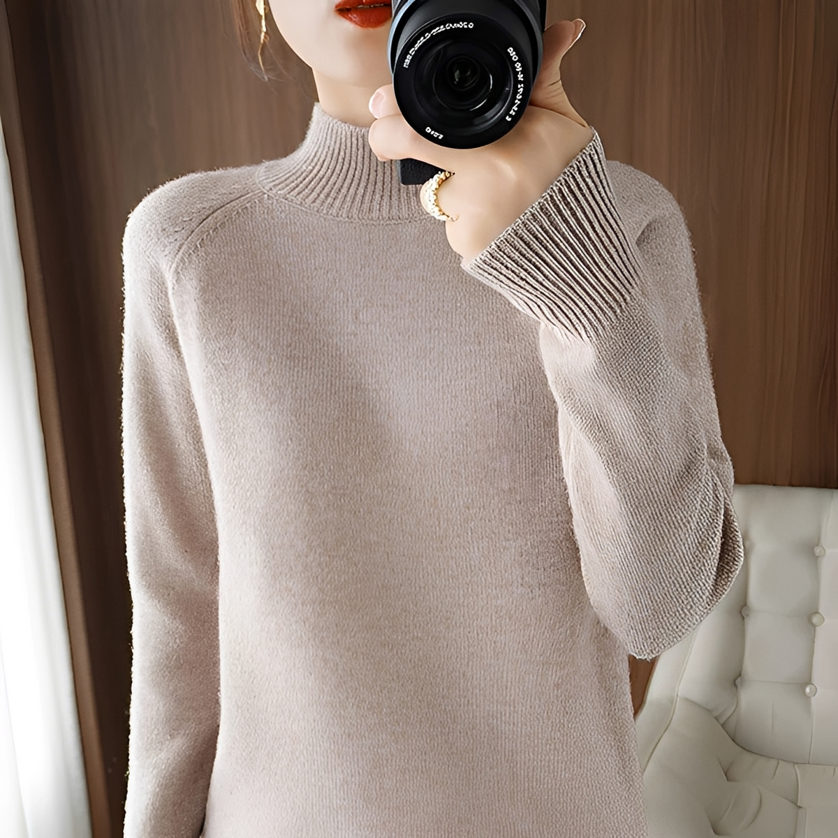 Hannie - Eleganter und gemütlicher Rollkragenpullover
