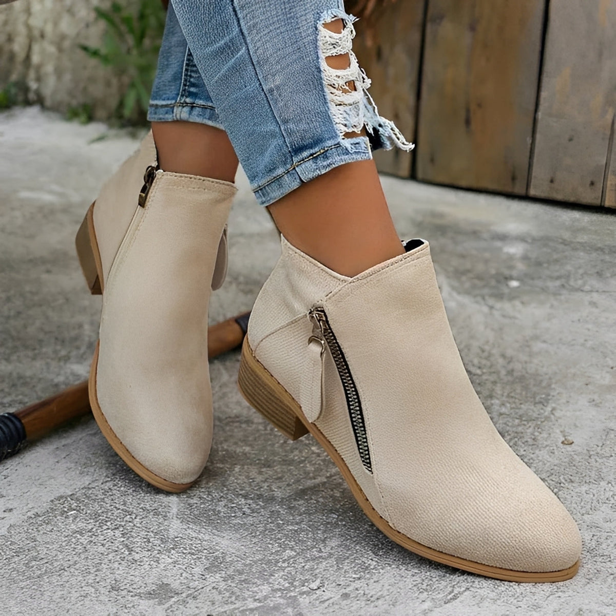 Klara - Stilvolle und elegante Stiefel mit Reißverschluss