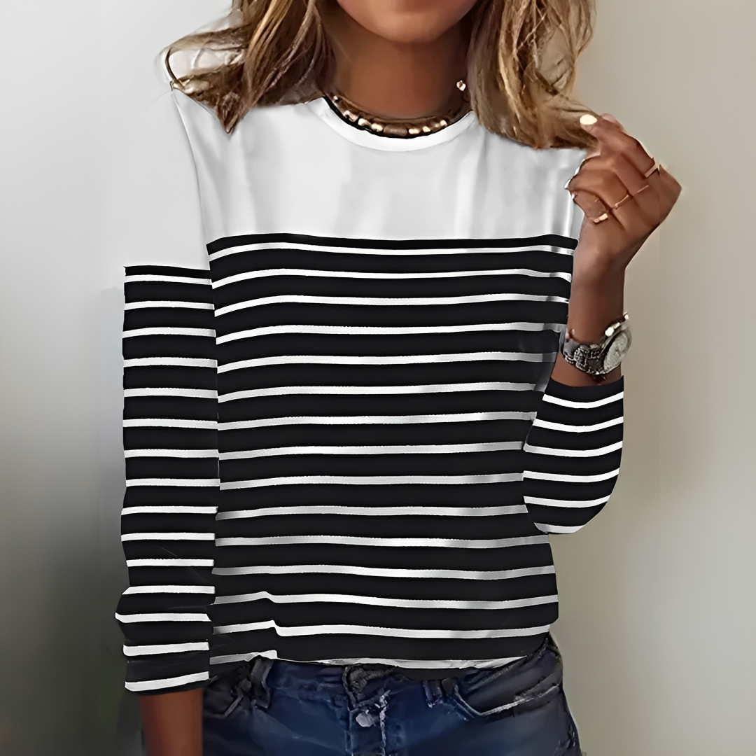 Eunice - Gestreifter, warmer und gemütlicher Pullover