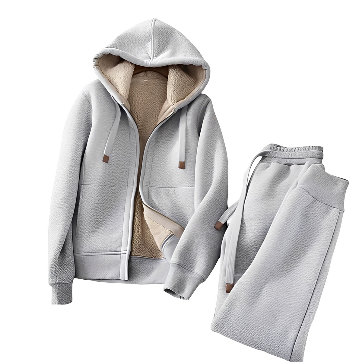 Andy - Warmes Kapuzenpullover-Set und Hose