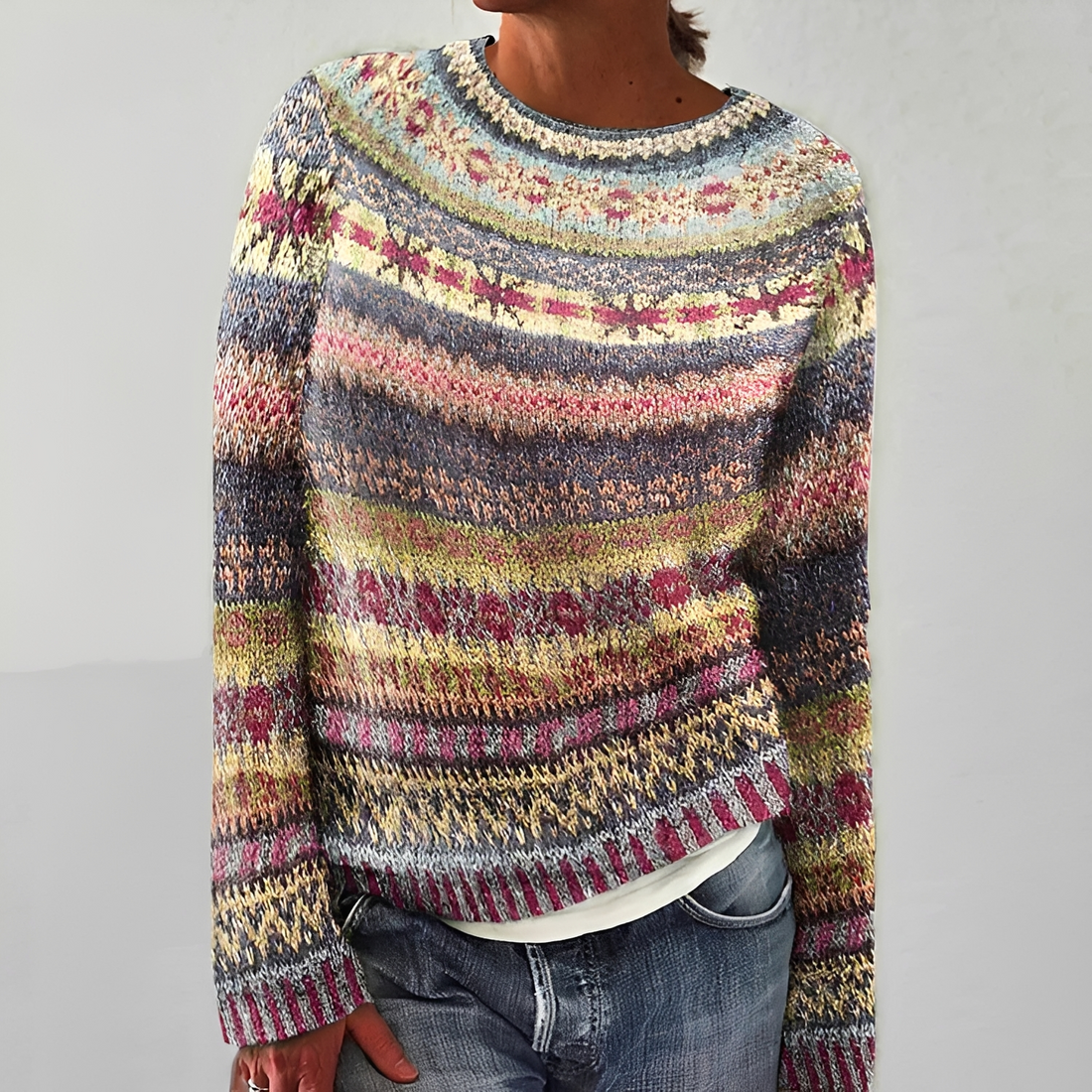 Olivia - Komfortabler Streifenpullover