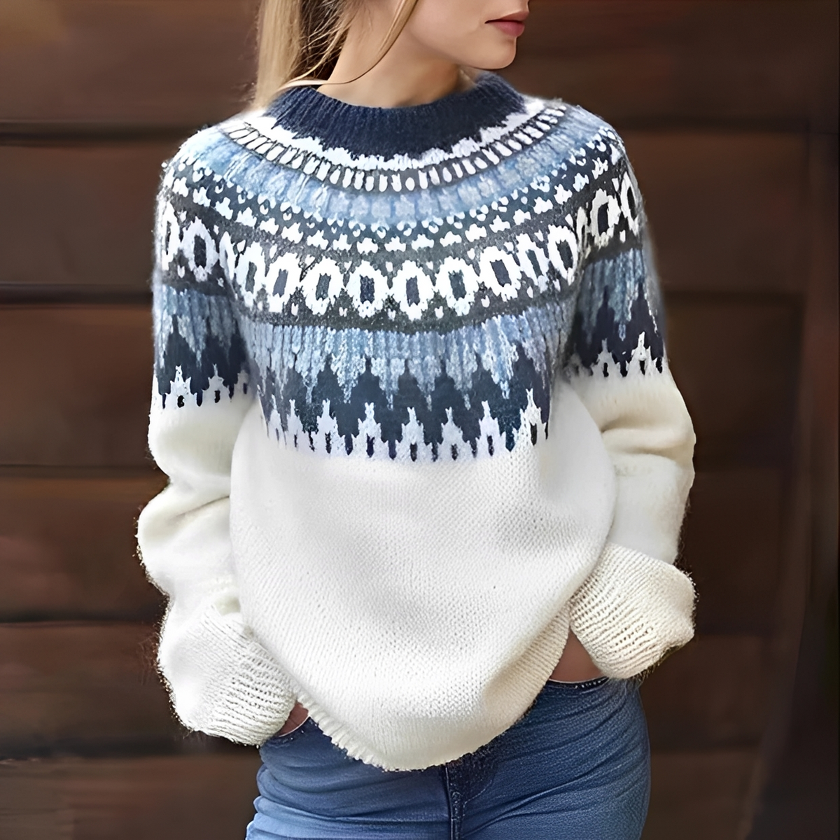Janeth - Klassischer und warmer Pullover
