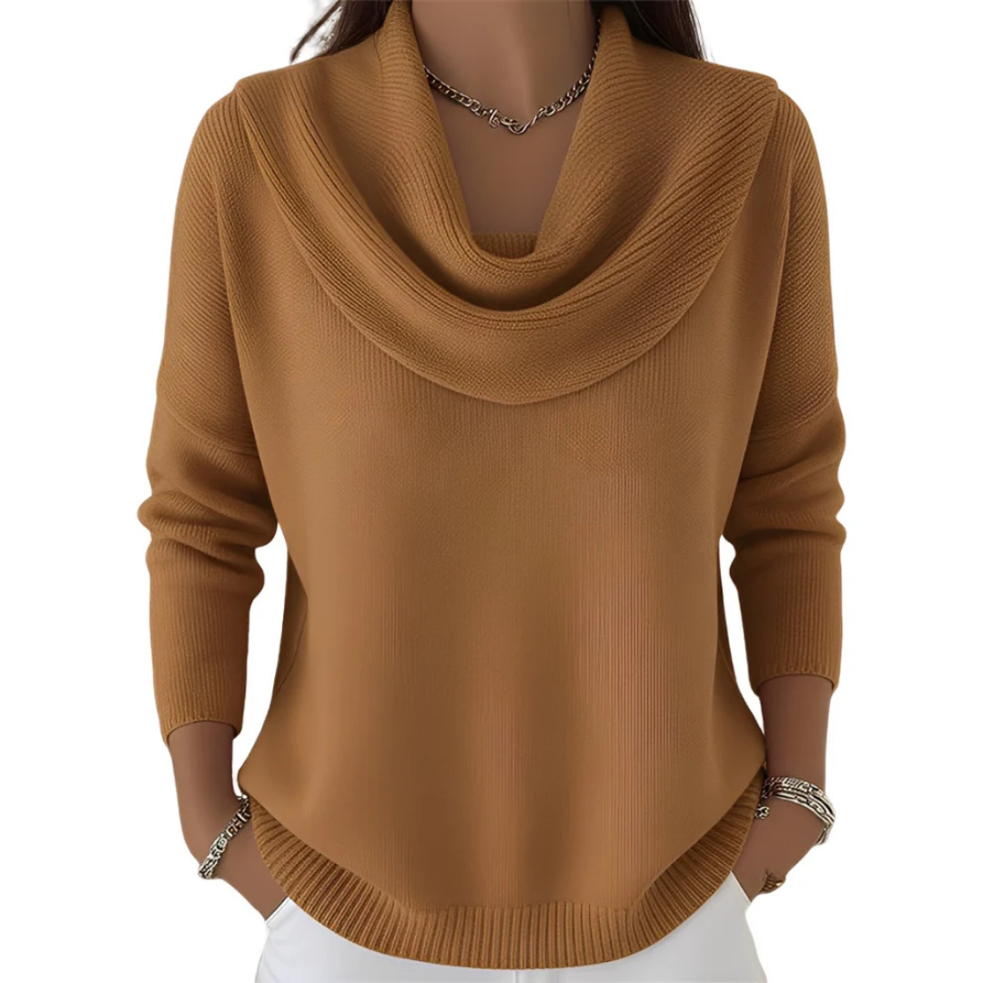Marva - Eleganter Pullover mit weitem Kragen