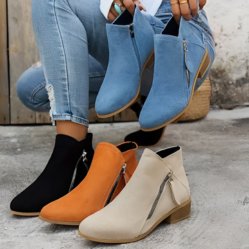 Klara - Stilvolle und elegante Stiefel mit Reißverschluss