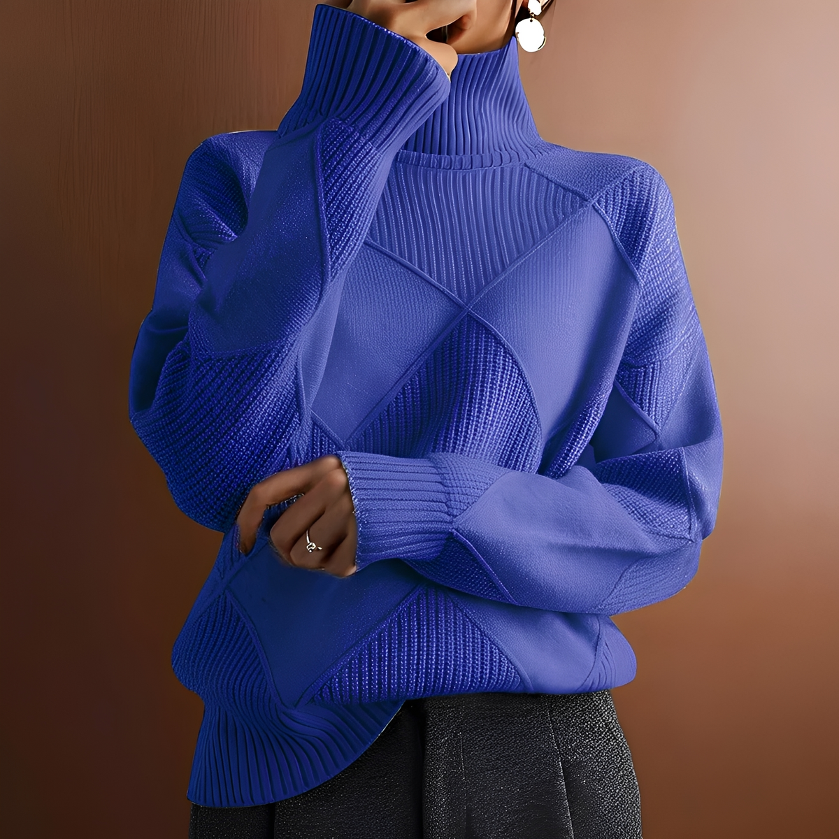 Morgan - Warmer Pullover mit hohem Kragen