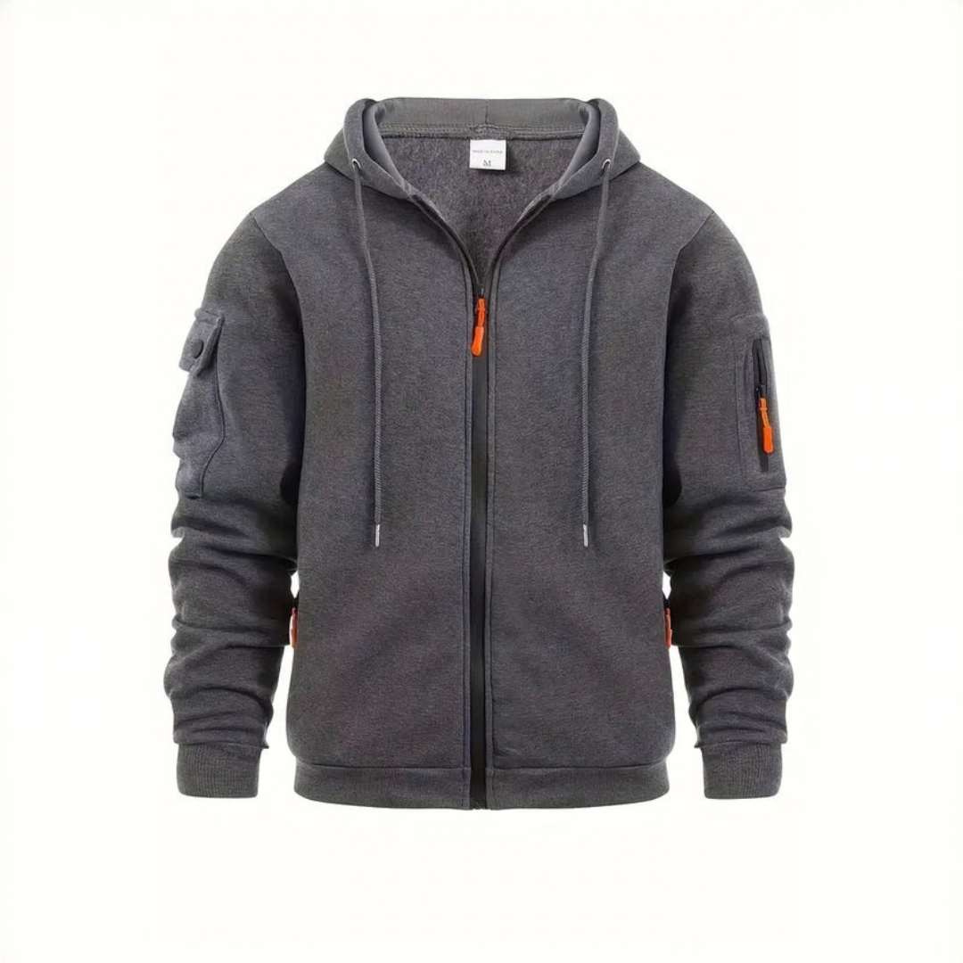 Rendon - Kapuzen-Sweatshirt mit Reißverschluss