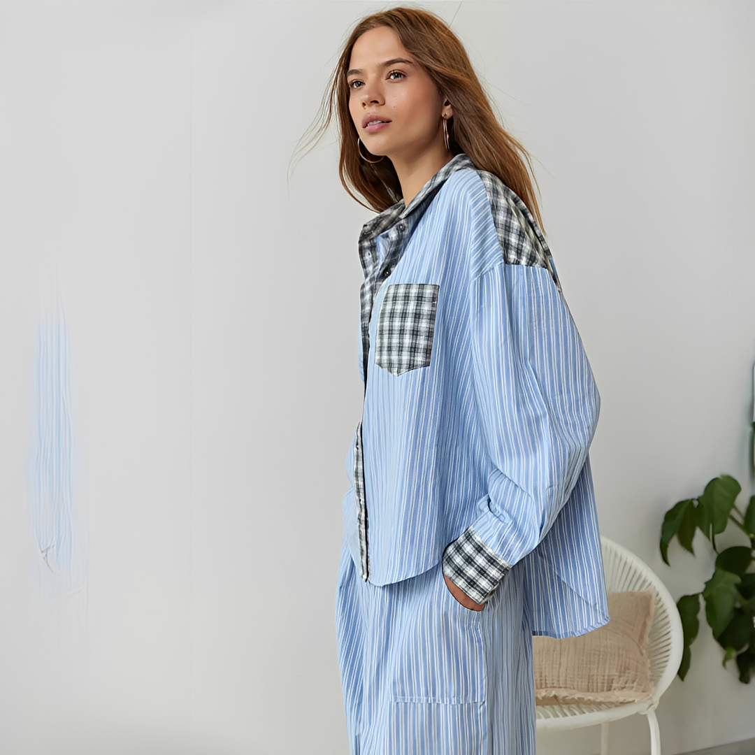 Ellenora - Bequemes und warmes Pyjama-Set