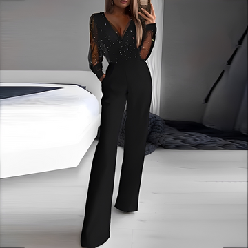 Arianna - Eleganter Overall mit V-Ausschnitt