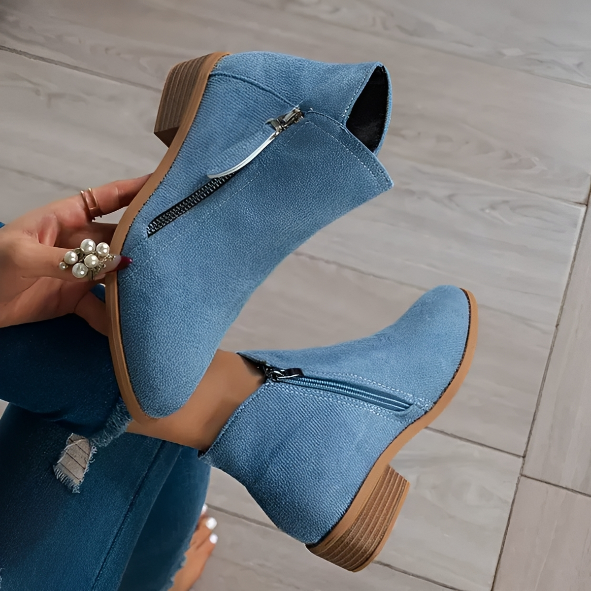 Klara - Stilvolle und elegante Stiefel mit Reißverschluss