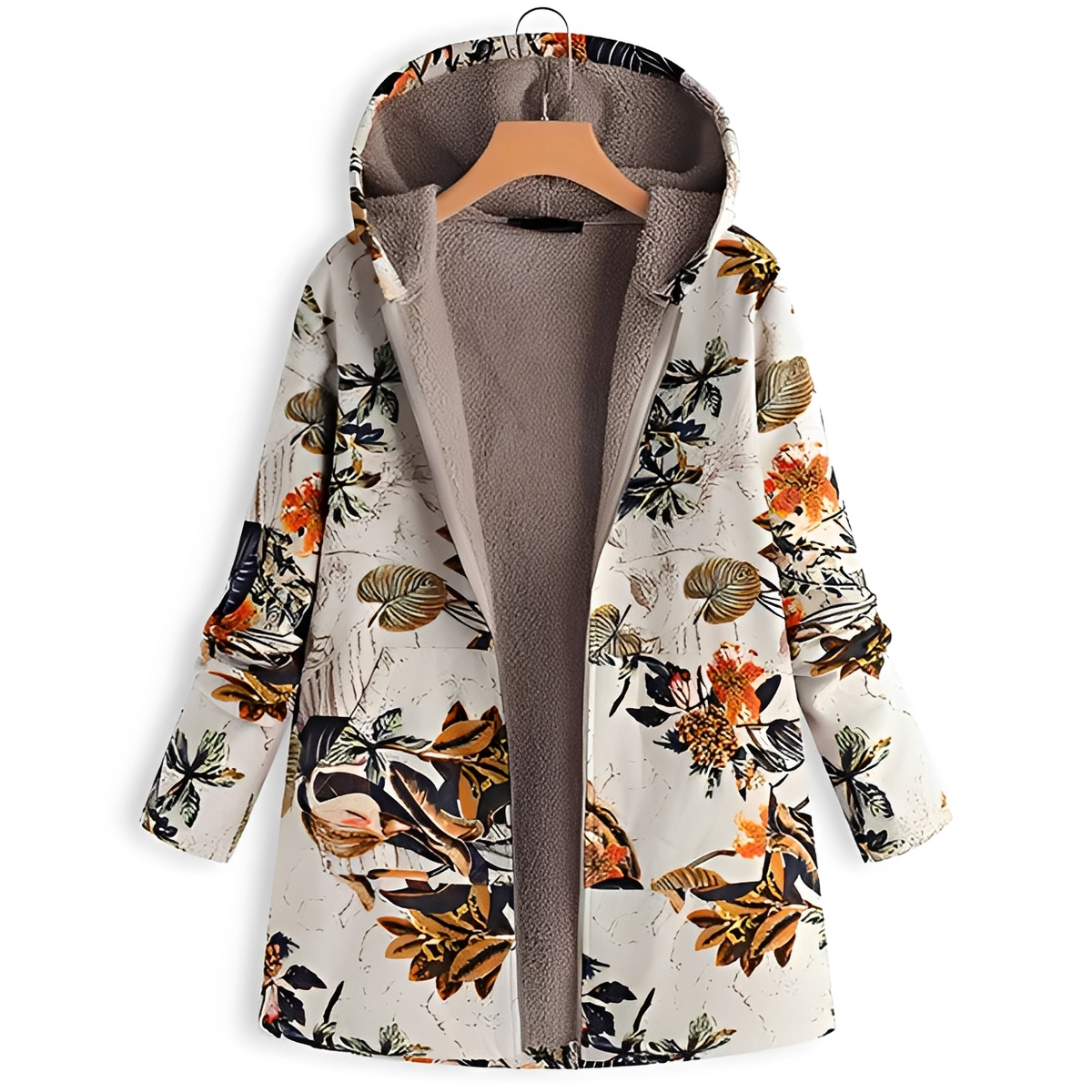 Olyvia - Vintage und warme Kapuzenjacke
