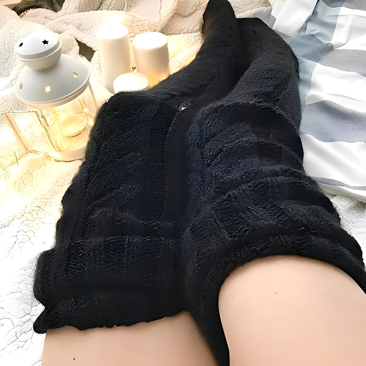 Hailee - Bequeme und wärmespendende Overknee-Socken