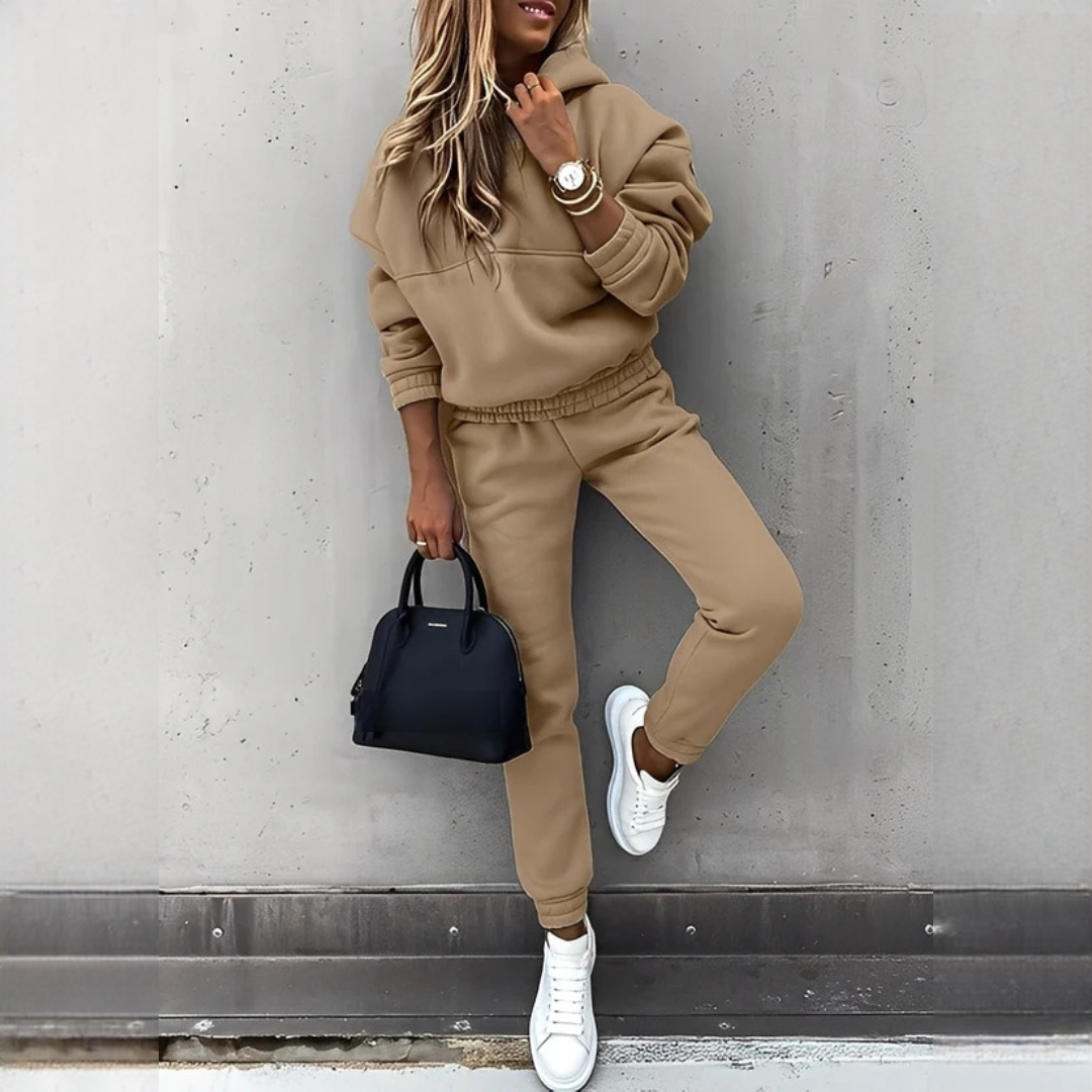 Rovina - Warmes Kapuzenpullover-Set und Hose