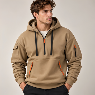 Norton - Widerstandsfähiger Hoodie mit halbem Reißverschluss