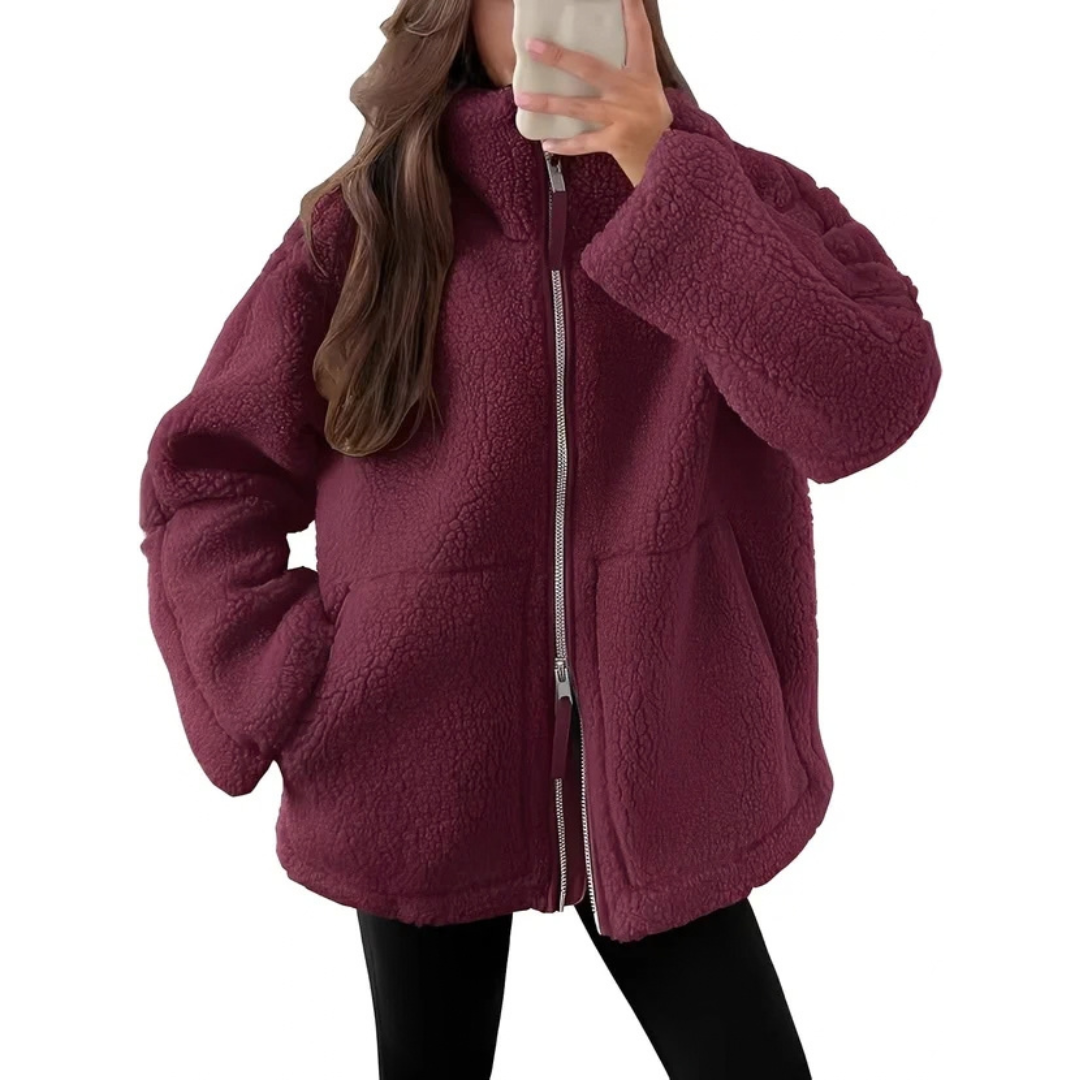 Rowena - Schicke und wärmende Jacke mit Reißverschluss