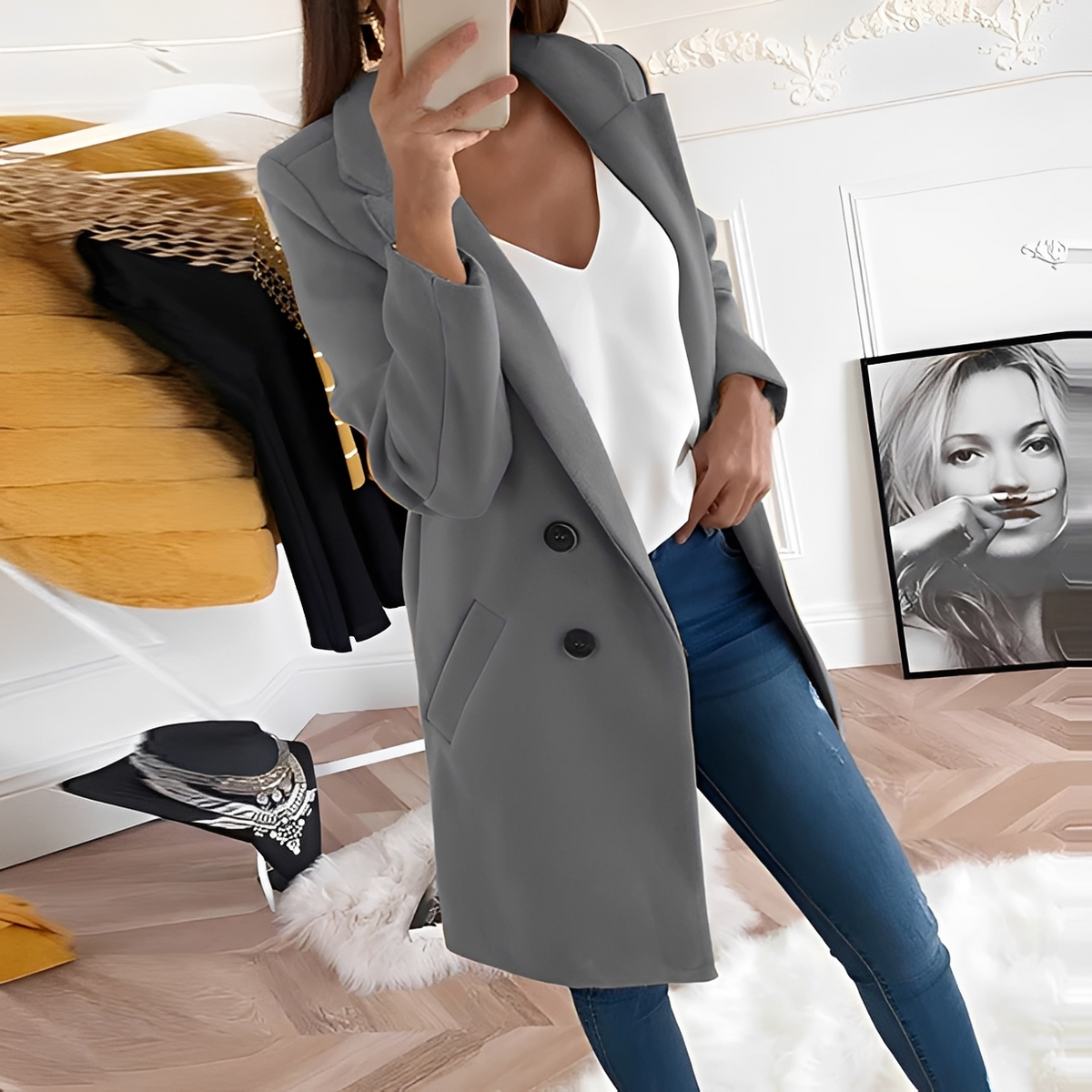 Tiffany - Eleganter und warmer Mantel