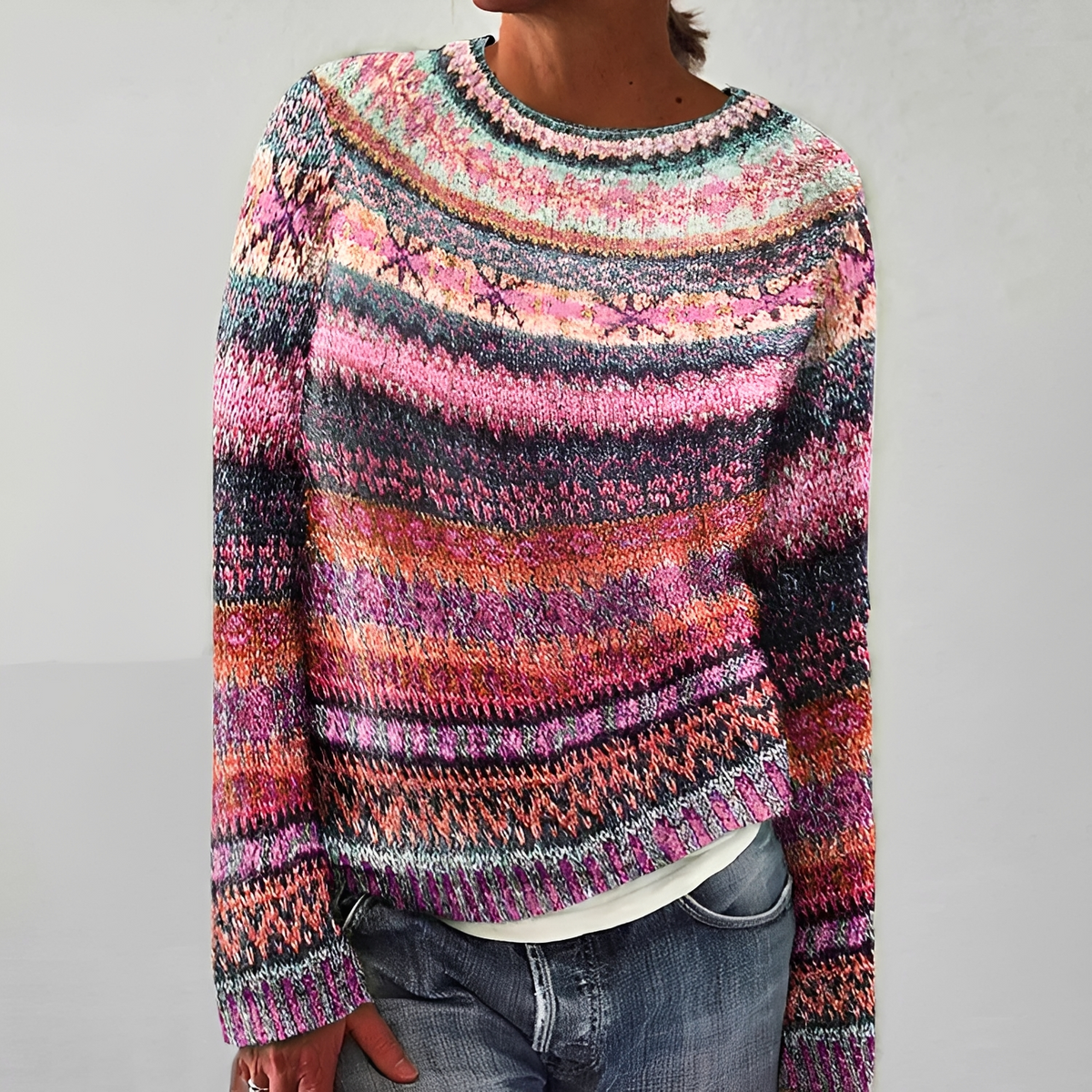 Olivia - Komfortabler Streifenpullover