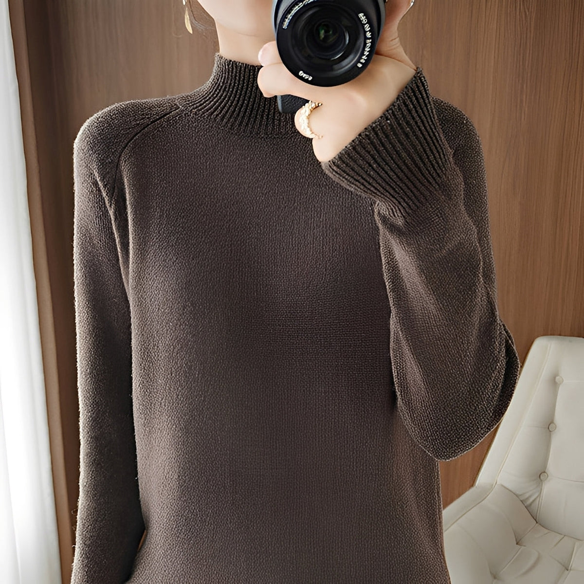 Hannie - Eleganter und gemütlicher Rollkragenpullover