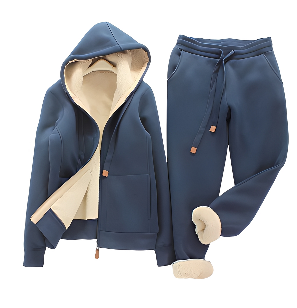 Andy - Warmes Kapuzenpullover-Set und Hose