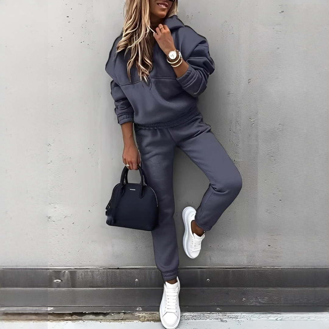 Rovina - Warmes Kapuzenpullover-Set und Hose