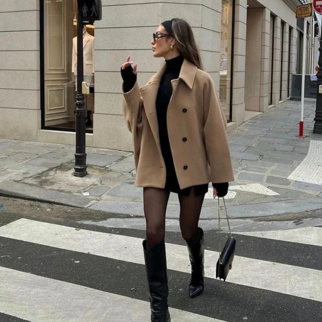 Hannah - Eleganter und warmer Oversize-Mantel