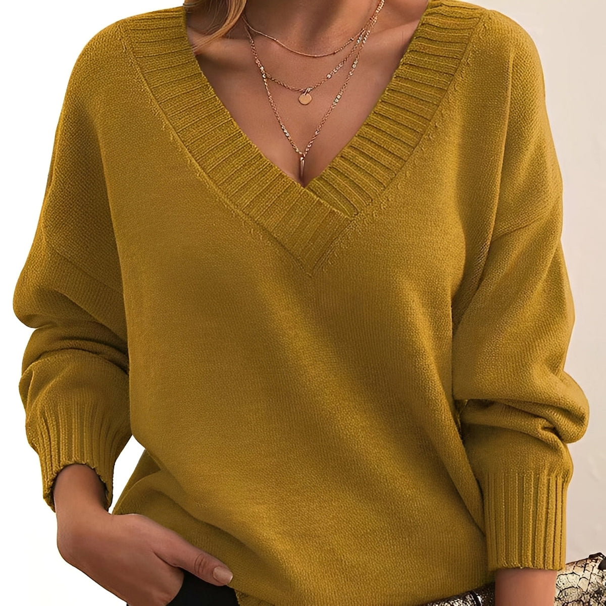 Mollie - Schicker und komfortabler Pullover mit V-Ausschnitt
