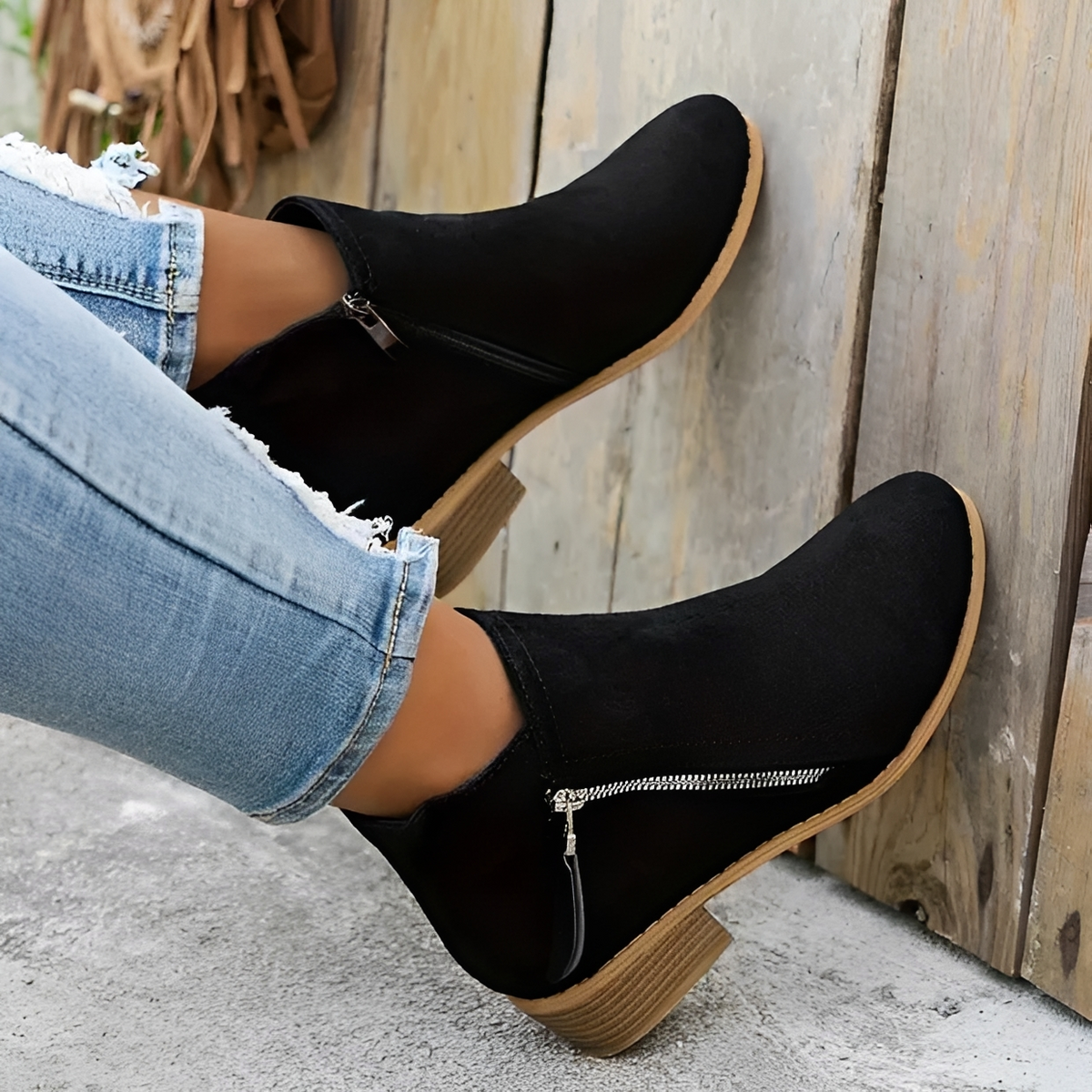Klara - Stilvolle und elegante Stiefel mit Reißverschluss